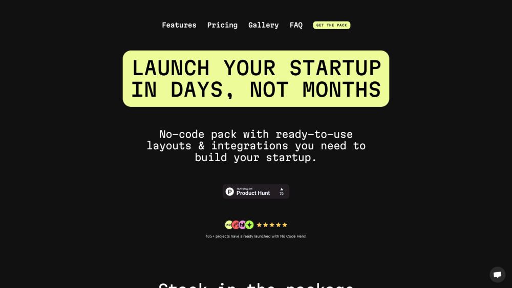 No Code Hero: Launch Fast - No Coding, Auth, DB, Stripe, OpenAI