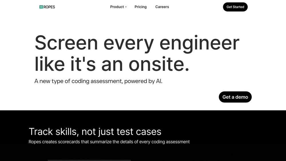 Ropes AI: AI-Powered Coding Assessment for Engineers - Screen Like Onsite