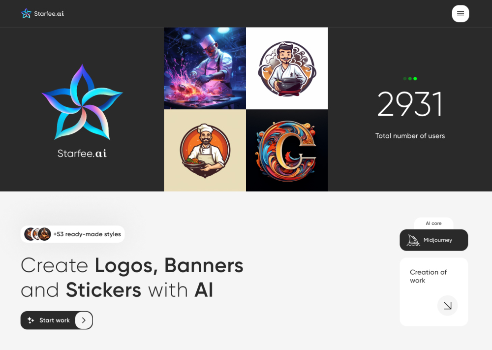 Starfee.ai: AI-Powered Logo, Banner & Sticker Creation Platform