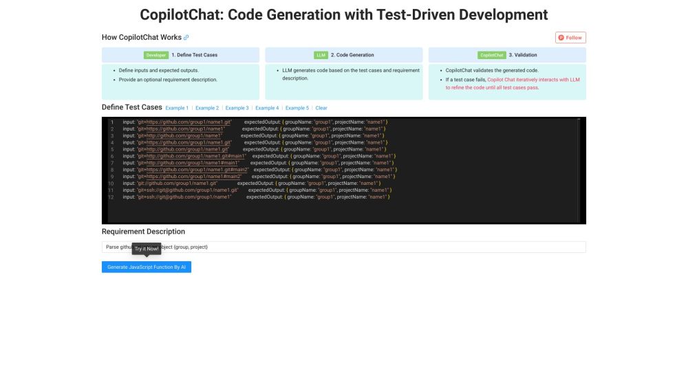 CopilotChat: Simplify Code Generation with TDD & Auto Validation