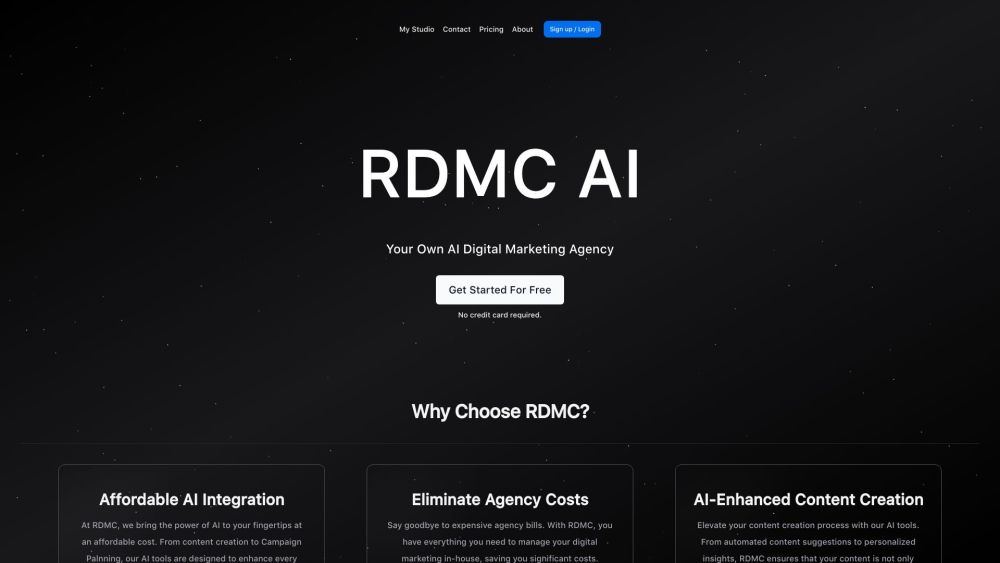 RDMC AI : Personalized Digital Marketing Agency - AI Solution