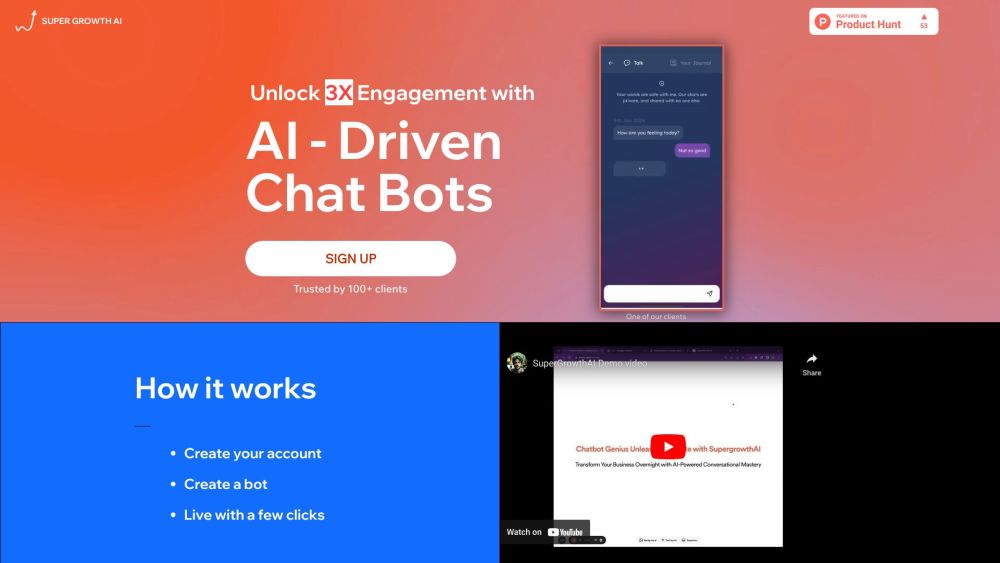 SuperGrowthAI: Boost Sales, Enhance Customer Interactions with AI Bots