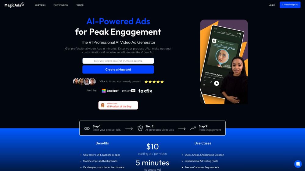 MagicAds: Influencer-Style Video Ads in Minutes with Just a URL