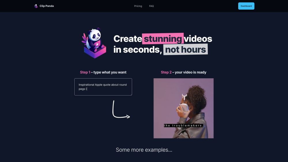 Clip Panda: Easily Create Awesome TikTok & Instagram Videos in Seconds