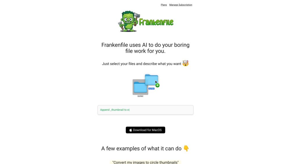 Frankenfile: AI-Powered Tool for Efficient File Management and Productivity