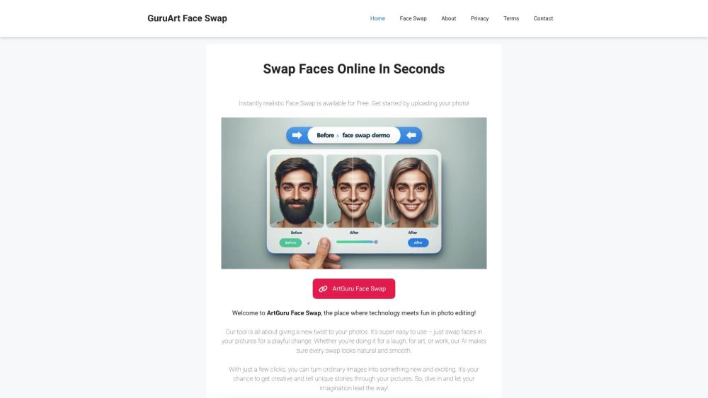 ArtGuru Face Swap: Free AI for Fun & Professional Face Replacements