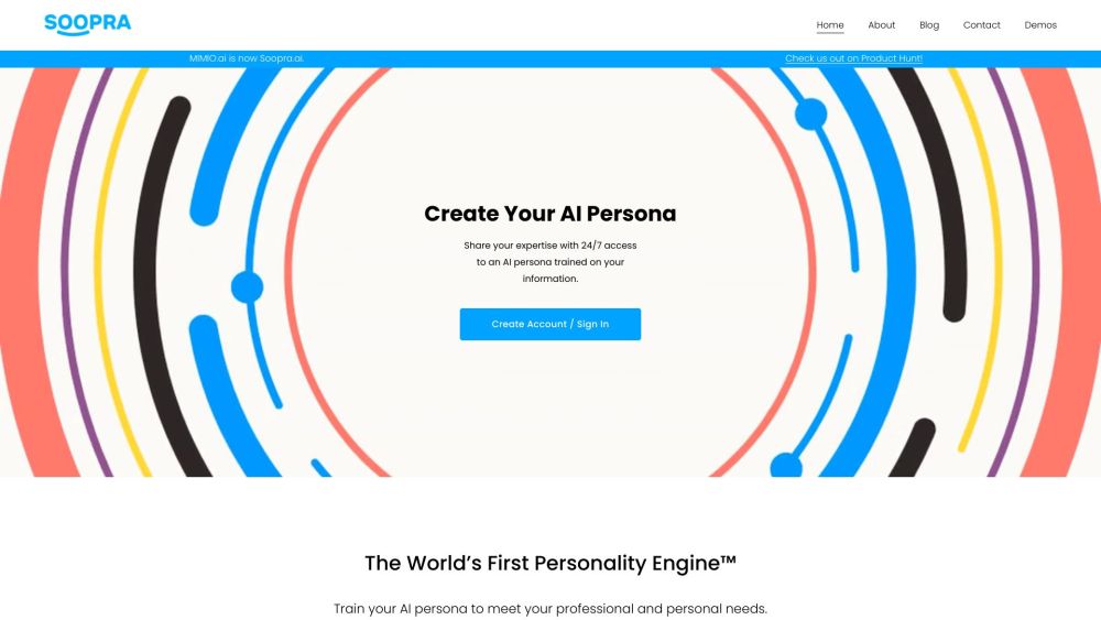 Soopra : AI Personality Engine for Interactive User Experiences