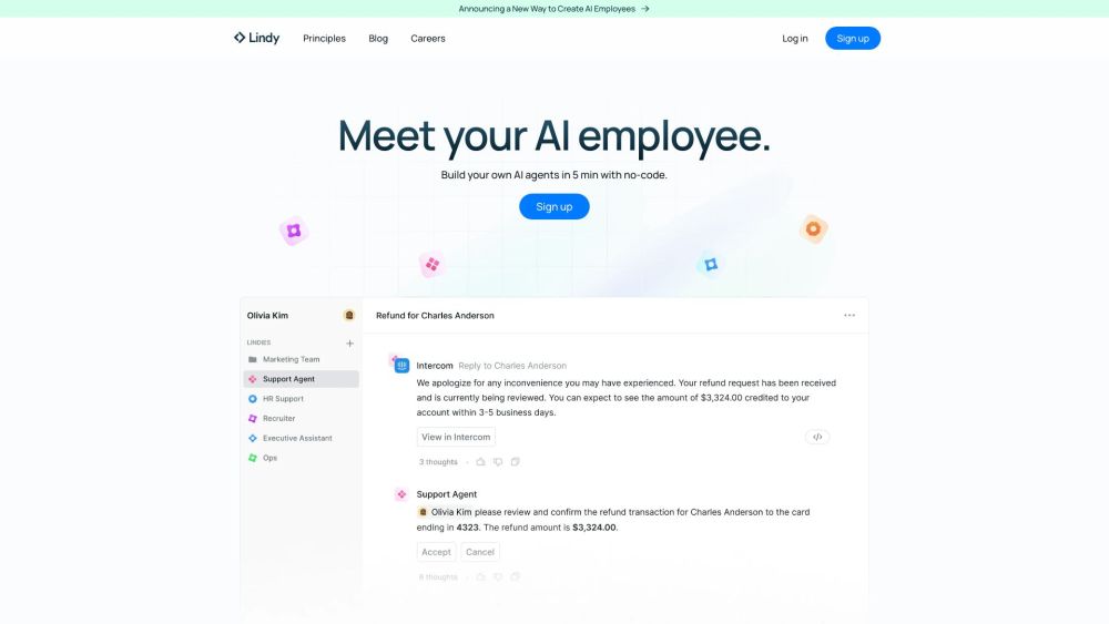 Lindy.ai: No-Code AI Agent Builder | 3000+ Integrations | Task Automation