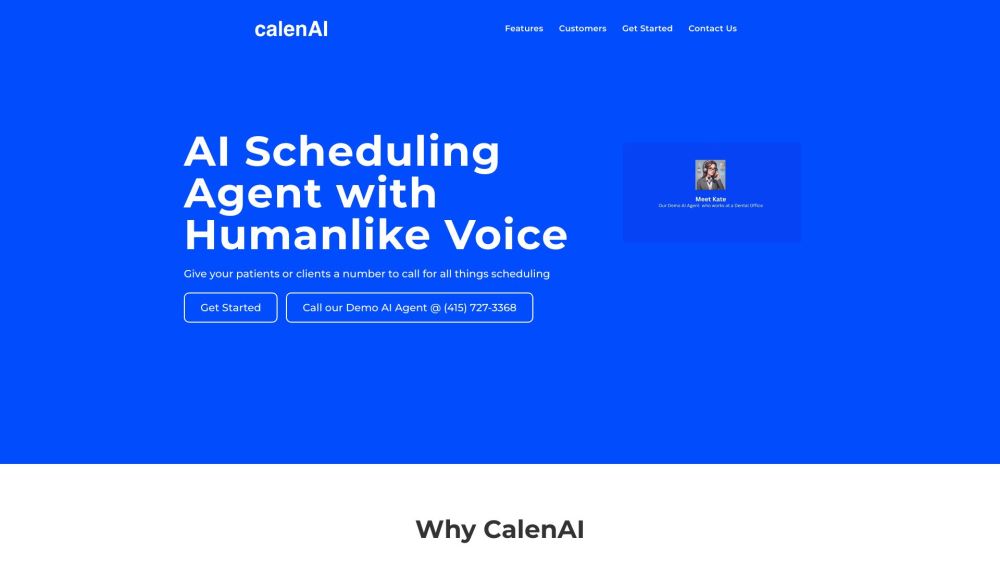 CalenAI: AI Scheduling Agent with Humanlike Voice and Smart Features