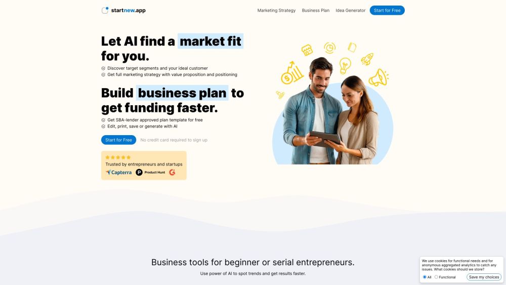 startnew.app : Generate Ideas, Marketing Strategies & Sales Plans
