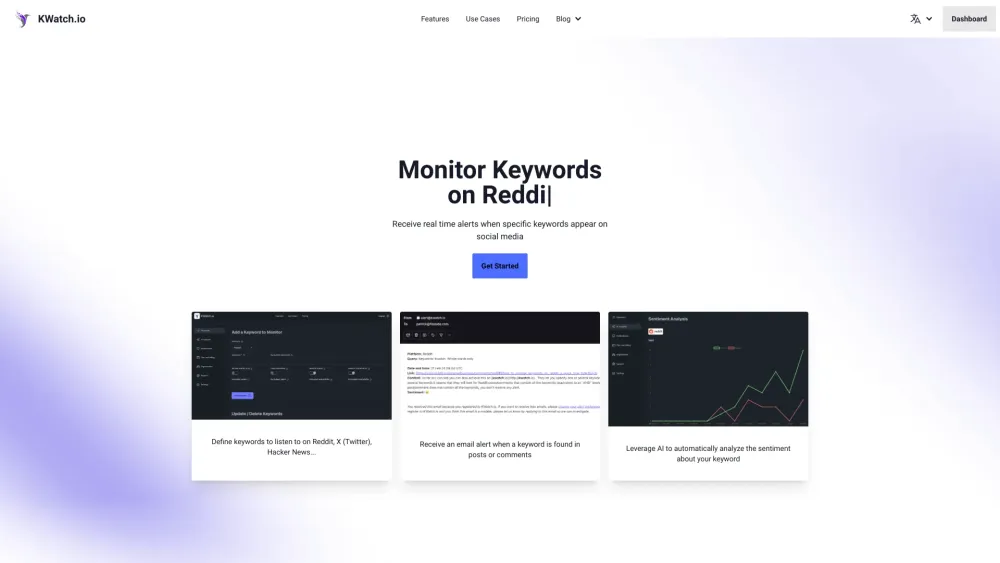 KWatch.io: Social Media Keyword Tracking & Sentiment Analysis AI