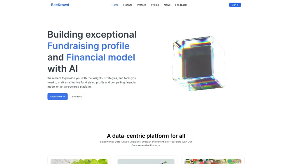 BeeKrowd: AI-Powered Financial Modeling & Fundraising Profile Building