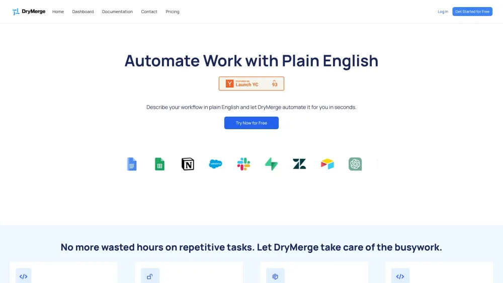 DryMerge: Automate App Tasks Seamlessly with Natural Language