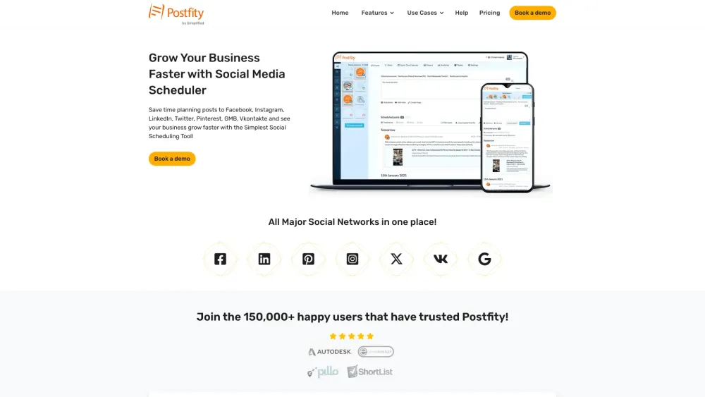 Postfity: Social Media Scheduler for Multiple Platforms