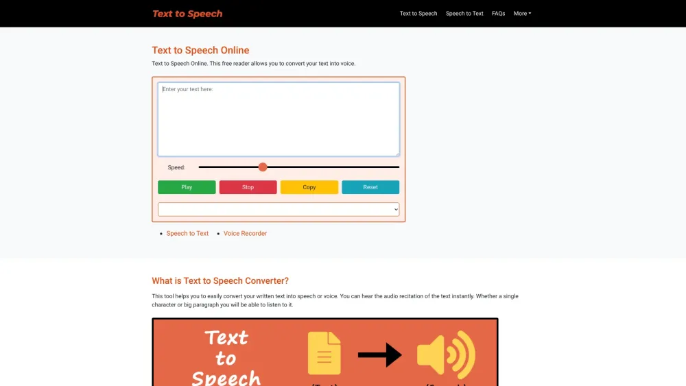 Text to Speech Online: Free Reader Converts Text into Voice