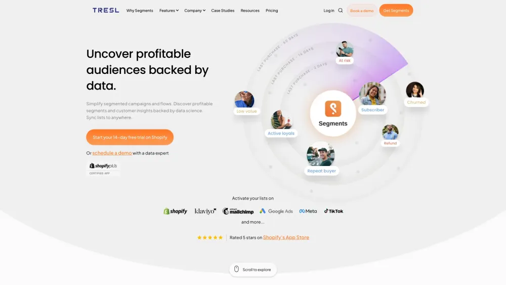 Tresl Segments: AI-Powered CRM for Shopify Plus Success