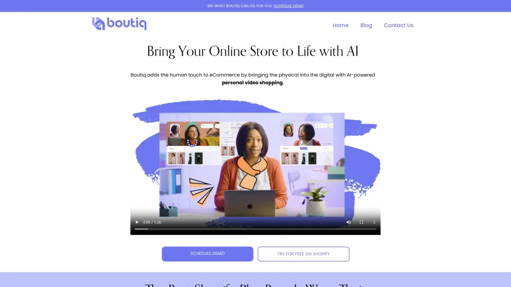 Boutiq: AI-Powered Platform with Virtual Personal Shopping for eCommerce