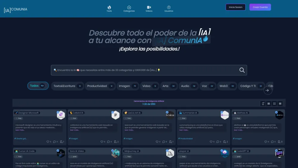 IAComunia: AI Tools Community & Directory for Innovation and Collaboration