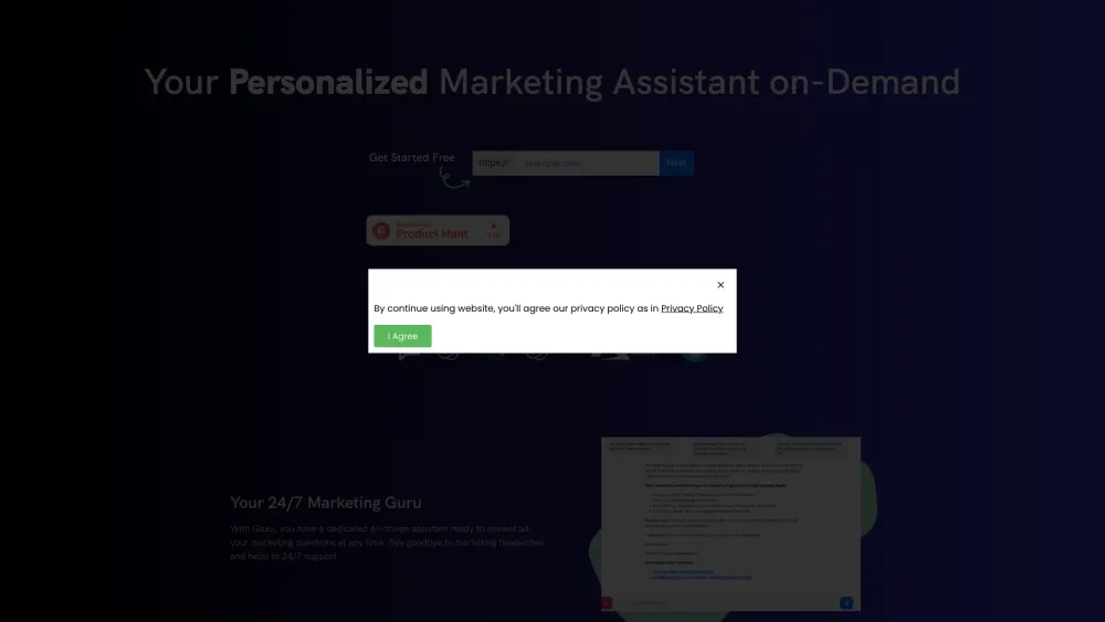 Gaxu: Personalized On-Demand Marketing Assistant Solution - Key Features