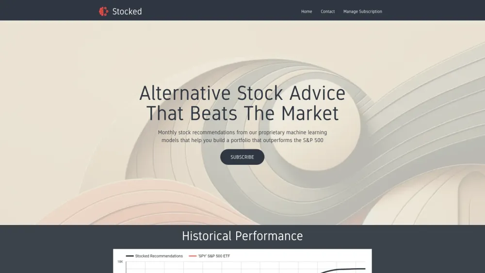 Stocked Picks: Monthly Stock Advice & Machine Learning Recommendations