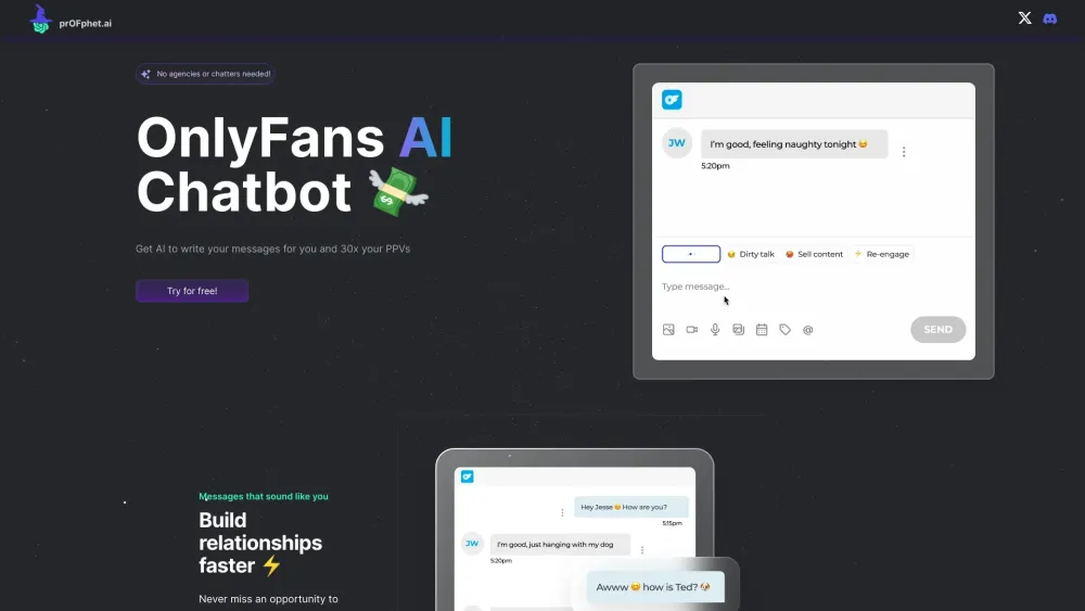 prOFphet AI Chatbot: Boosts OnlyFans PPVs, Automates Messages, 30X Your PPVs