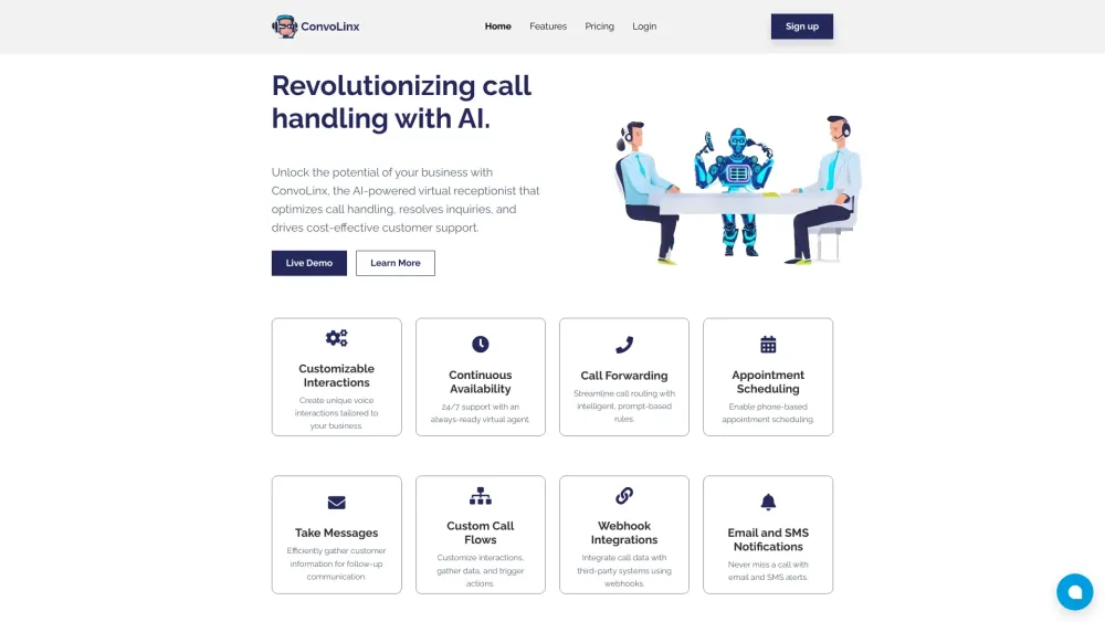 ConvoLinx: AI Answering Services for Business Growth & Efficiency