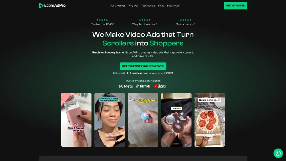 EcomAdPro: High-Converting Video Ads for TikTok, Facebook, Instagram, YouTube