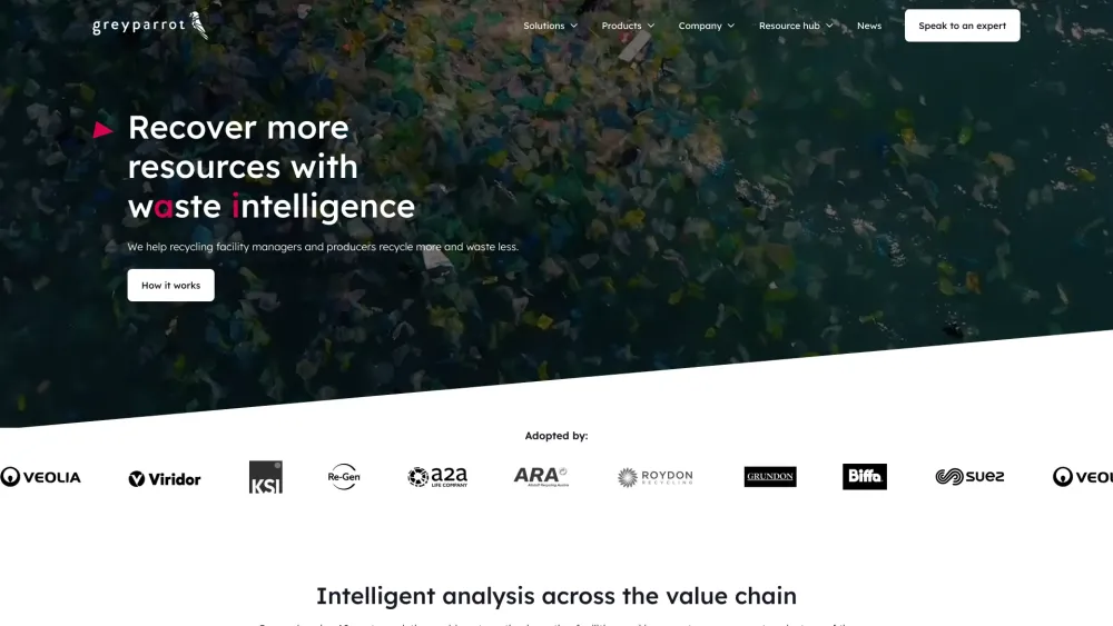 Greyparrot Waste Intelligence: Analytics for Recovery & Resource Efficiency