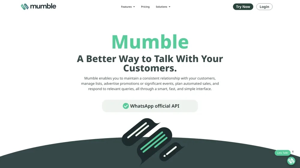 Mumble: Smart Customer Management & Sales Automation via WhatsApp