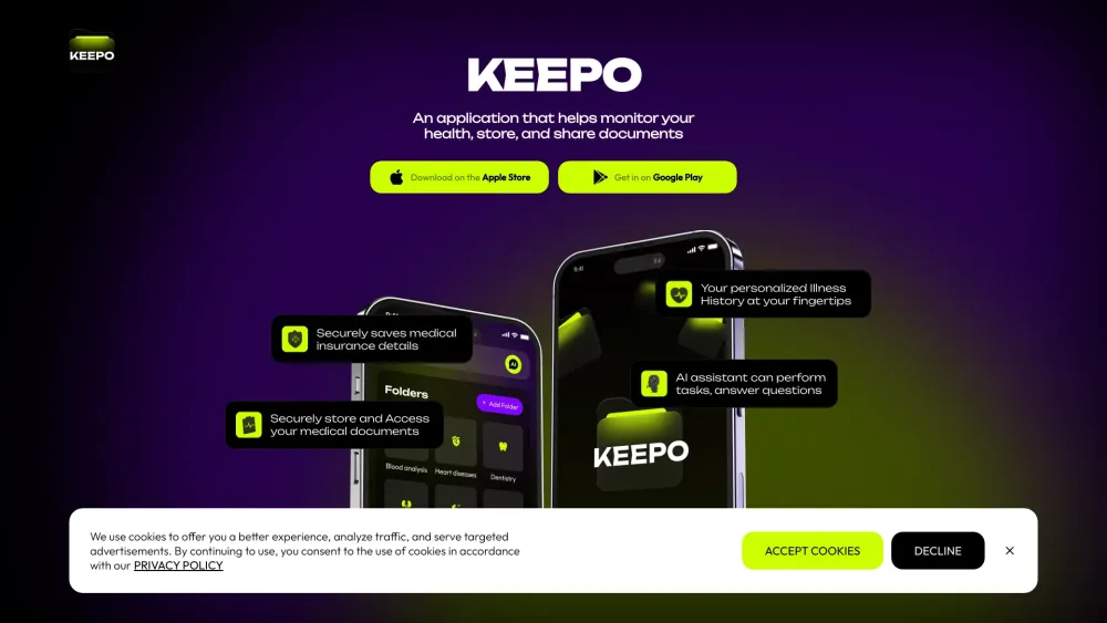 Keepo: Centralized Hub - Store All Your Health Information in One Place