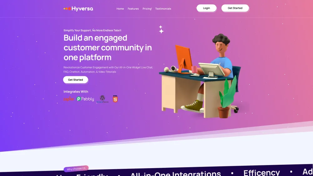 Hyversa: All-in-One Suite for Chat, FAQs, Chatbots & Video Tutorials