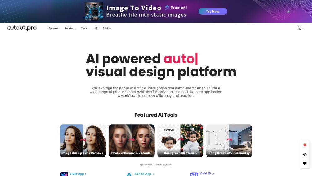 Cutout.Pro: AI Visual Design, Background Removal & Image Restoration Tools