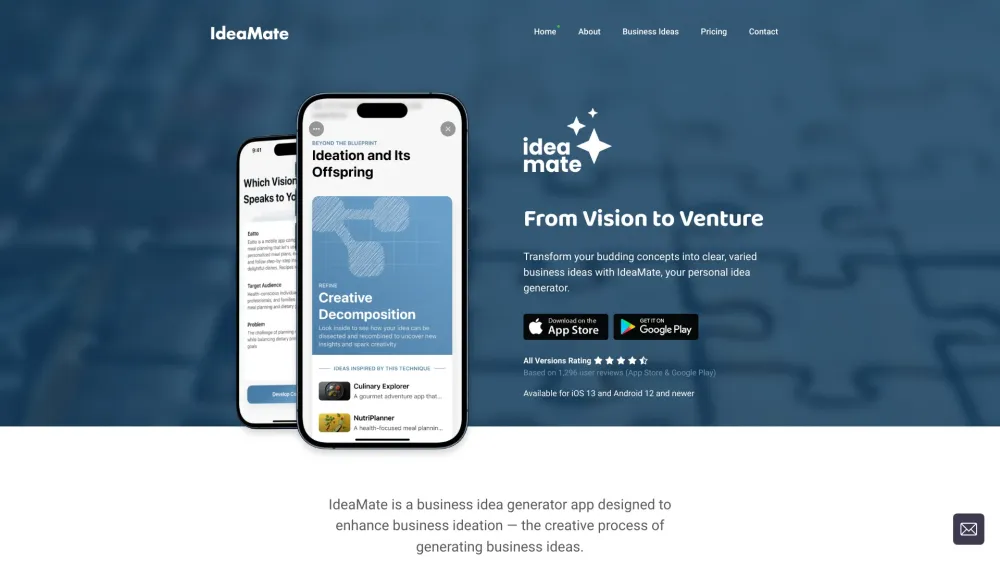 IdeaMate: Transform Thoughts into Business Ideas with Our App