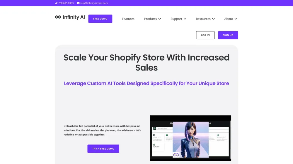 Infinity AI Tools: Customized AI Solutions for Shopify Stores