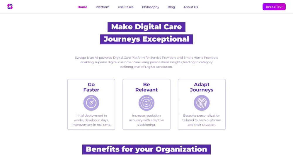 Sweepr - Digital Customer Care: Pricing, Reviews, Core Features