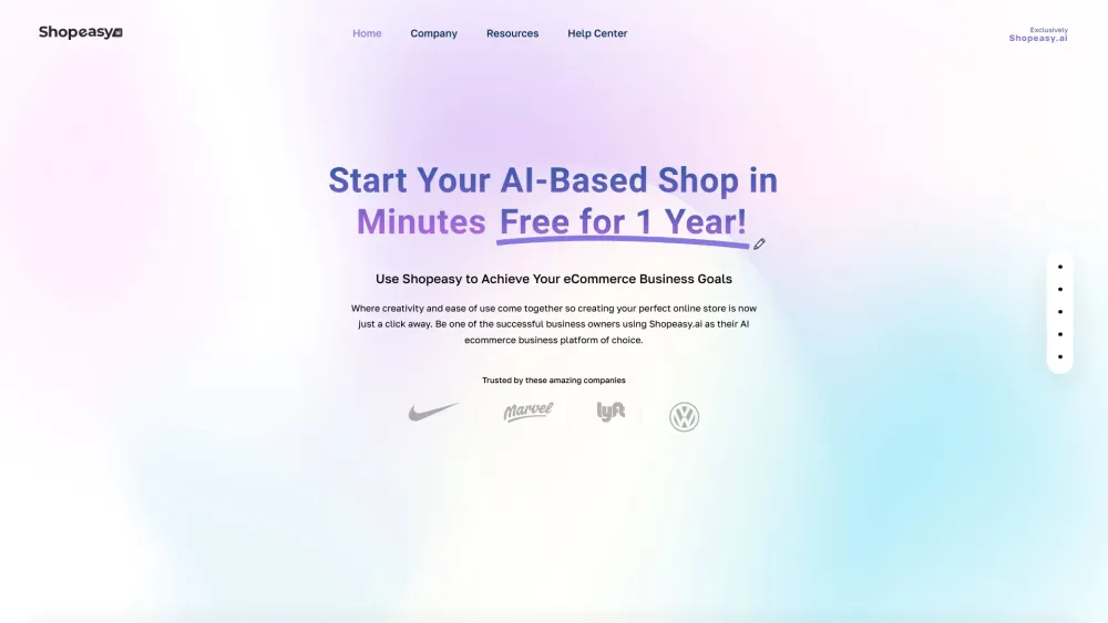 Shopeasy: AI Ecommerce Builder to Boost Sales & Simplify Stores