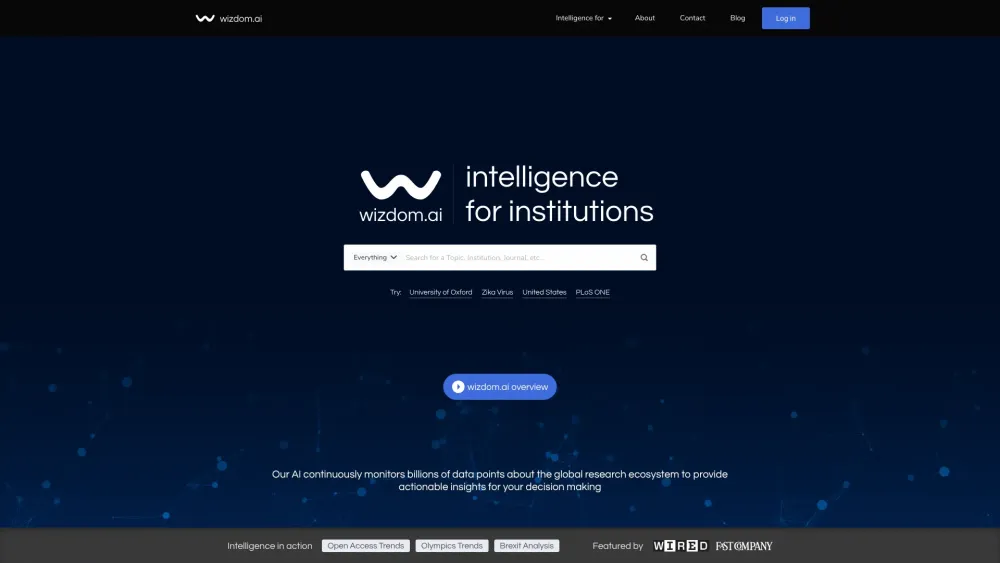 wizdom.ai: AI Research Insights on Topics, Institutes & More