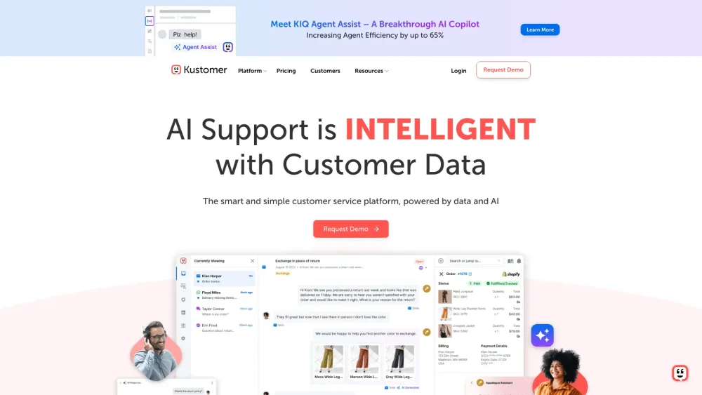 Kustomer: AI-Powered CRM for Omnichannel Messaging & Automations