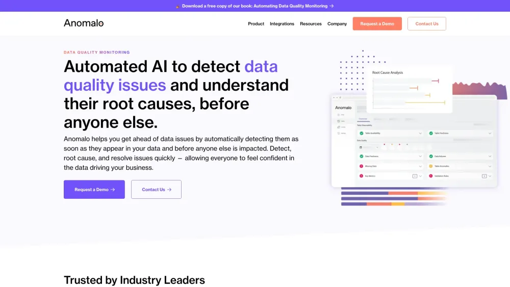 Anomalo: AI-Powered Data Quality Monitoring & Detection