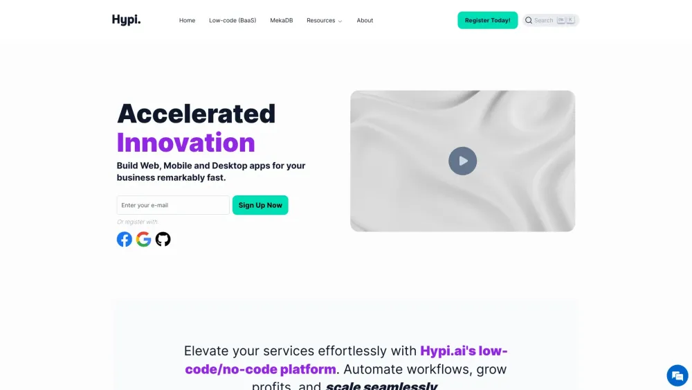 Hypi: AI-Powered Low-Code & No-Code Tools for Business Empowerment