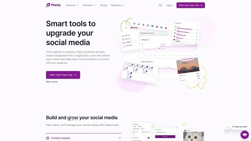 Planly: Efficient Social Media Scheduler and Analytics Tool