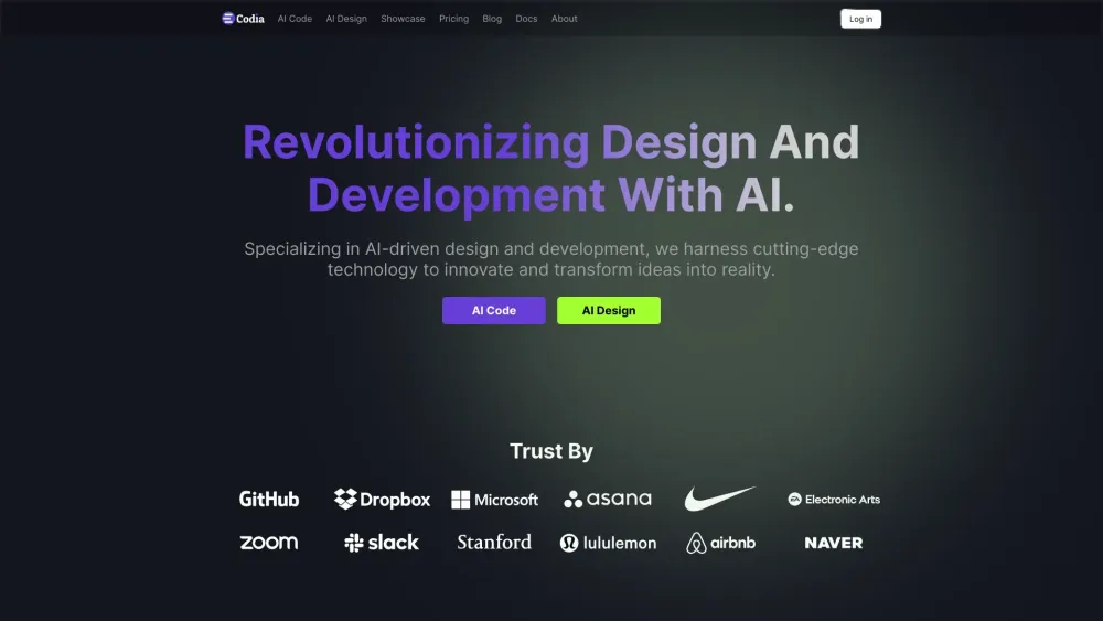 Codia AI: AI-Driven Design & Development for Innovative Transformations