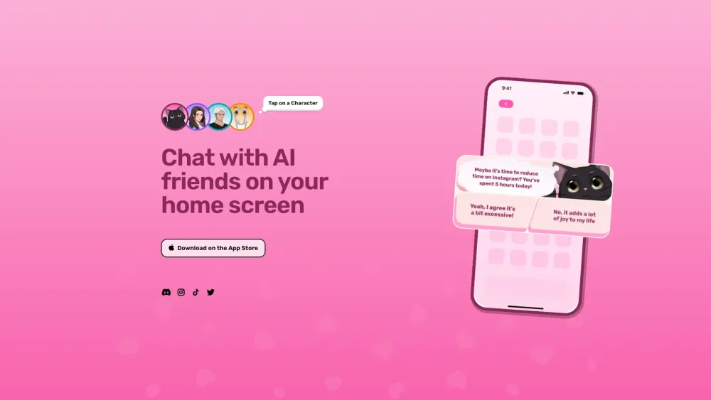 Dippy: AI Companionship : True AI Friends on Your Home Screen