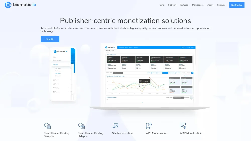 Bidmatic.io: Publisher-Centric Monetization for Max Revenue on All Devices Bidmatic.io: Publisher-Centric Monetization for Max Revenue on All Devices