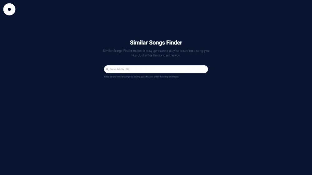 Similar Songs Finder: Discover & Generate Spotify Playlists Online