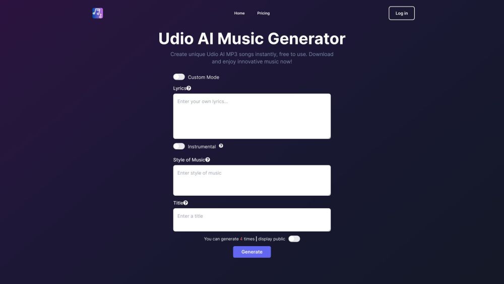 UdioAI.ai: Innovative Suno AI Music Generator for Creative Musicians