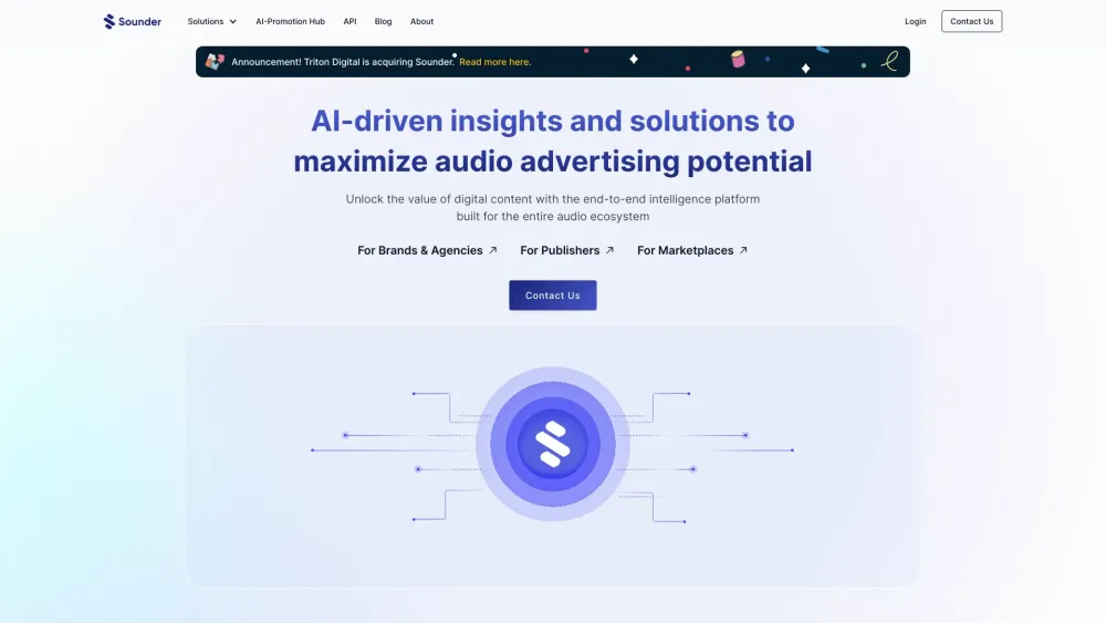 Sounder: AI Insights & Solutions to Maximize Audio Advertising Potential