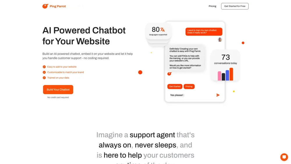 Ping Parrot: AI-Powered Chatbot For Enhancing Website Interaction