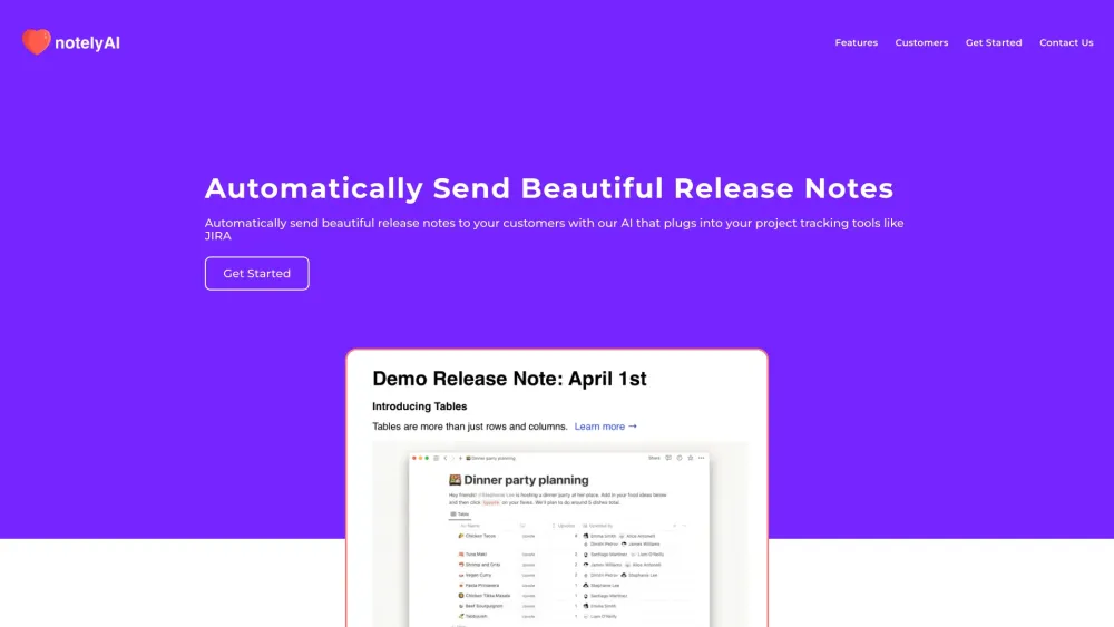 NotelyAi: AI Auto-Generated Release Notes for JIRA, Linear & More