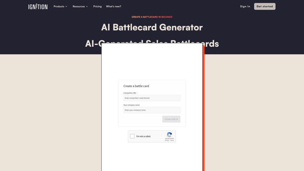 Ignition: AI-Generated Sales Battlecards with Templates [Free Tool]